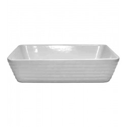 Refratário 20cm Por 15,5cm Por 5cm De Porcelana Linea Branco